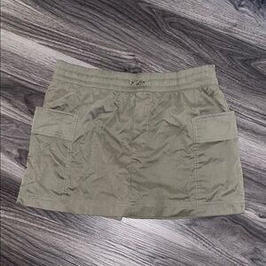 Zara Green Cargo Mini Skirt Casual